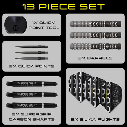 HARROWS - CHIZZY S4 QUICK POINTDarts - 90% Tungsten - 22g