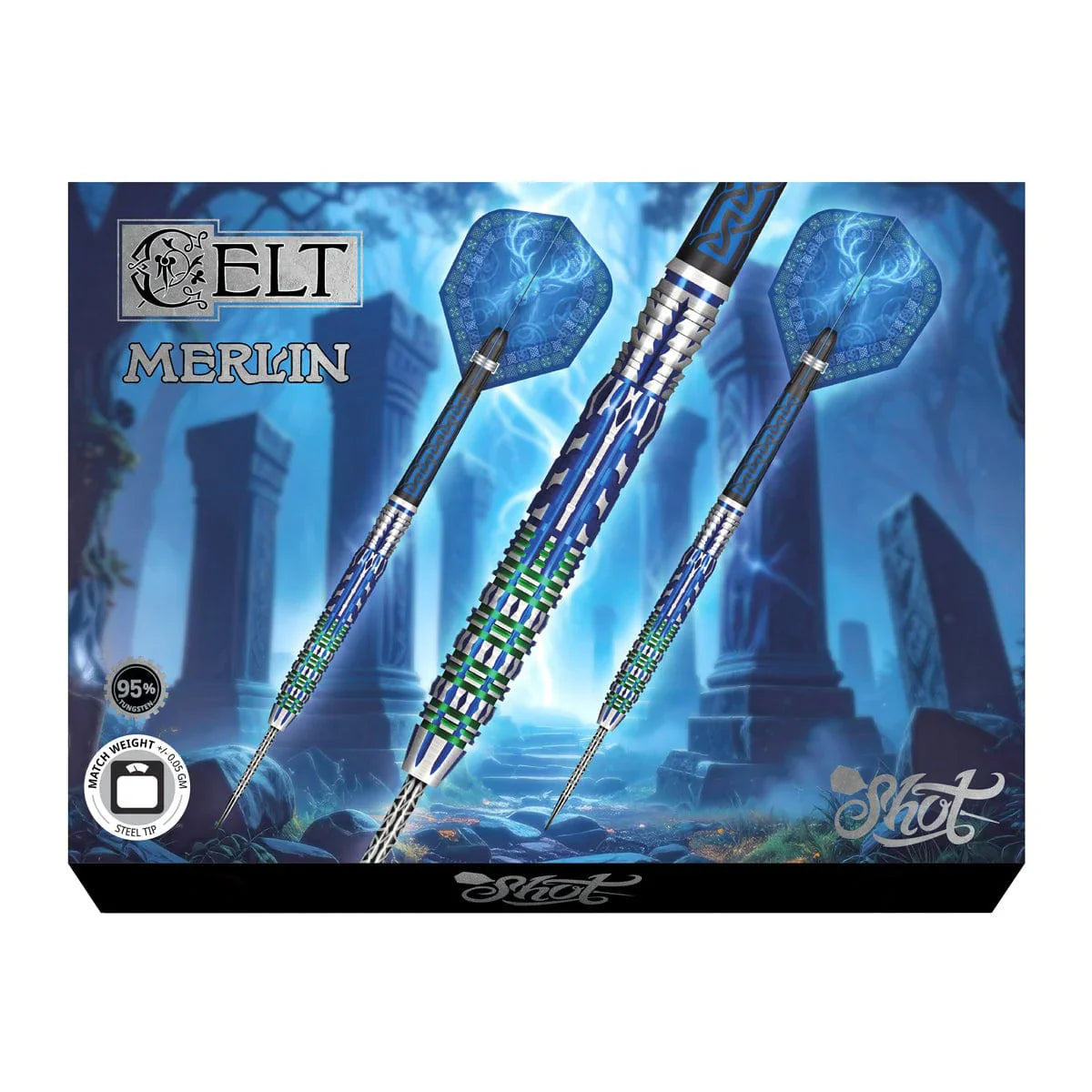 SHOT - Celt MERLIN Dart Set - 95% Tungsten - 23g