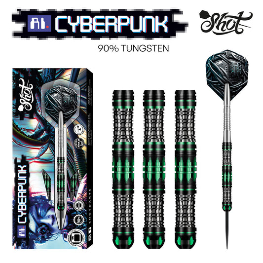 SHOT - AI CYBERPUNK Dart Set - 90% Tungsten - 24g