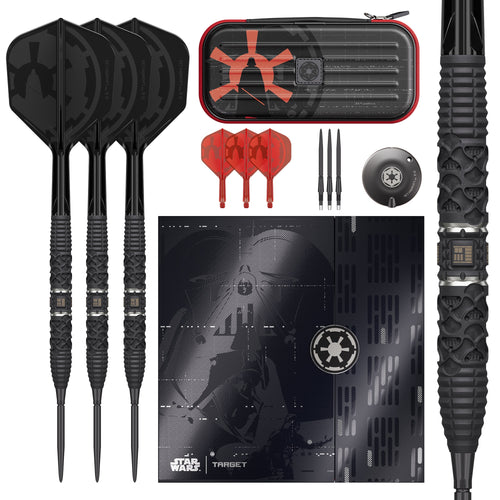 TARGET x STAR WARS - 24g - Darth Vader - Steel Tip Swiss Point - 95% Tungsten Darts