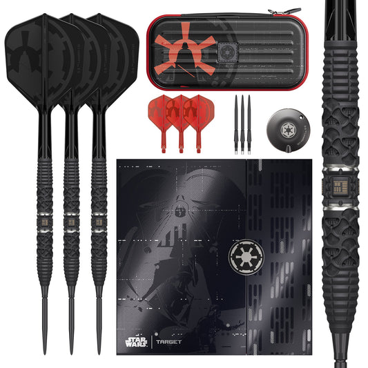 TARGET x STAR WARS - 22g - Darth Vader - Steel Tip Swiss Point - 95% Tungsten Darts