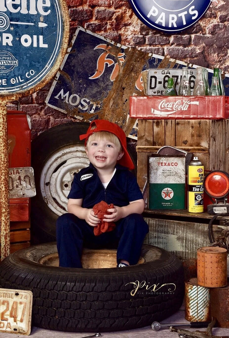 Boyâs Grease Monkey Coveralls - Navy - Select Size