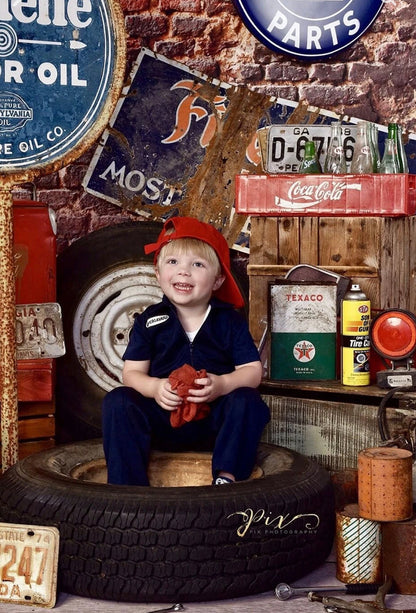 Boyâs Grease Monkey Coveralls - Navy - Select Size