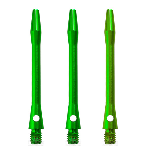 DESIGNA - Aluminium Dart Shafts - MEDIUM GREEN 47mm