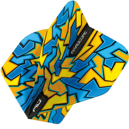 RED DRAGON - Hardcore Radical Blue Crackle Dart Flights