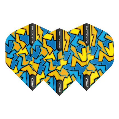 RED DRAGON - Hardcore Radical Blue Crackle Dart Flights