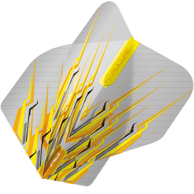 RED DRAGON - Hardcore Yellow Mohawk Dart Flights