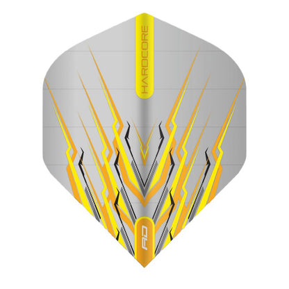 RED DRAGON - Hardcore Yellow Mohawk Dart Flights
