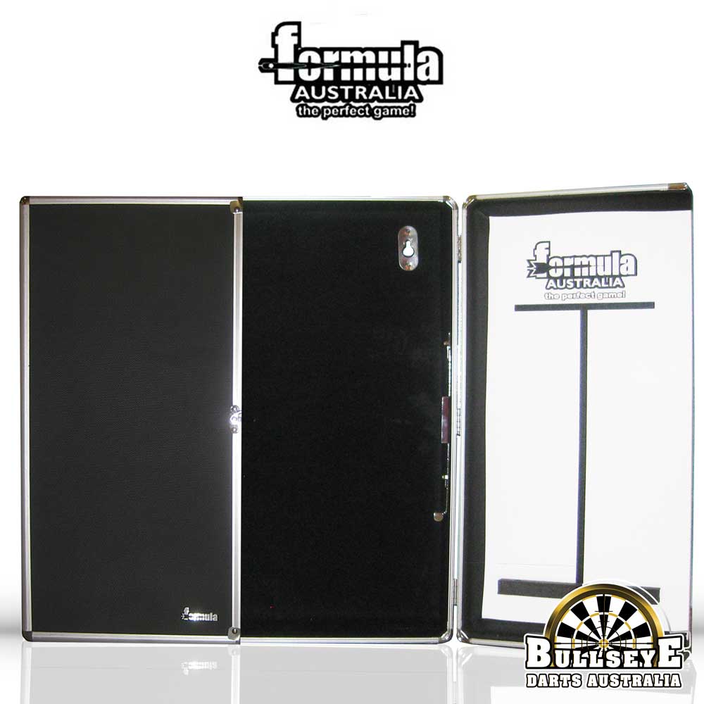 Formula Aluminium Dartboard Cabinet with Whiteboards