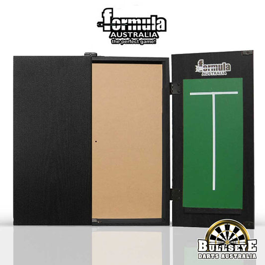 FORMULA - Dartboard Cabinet Black with Chalkboards