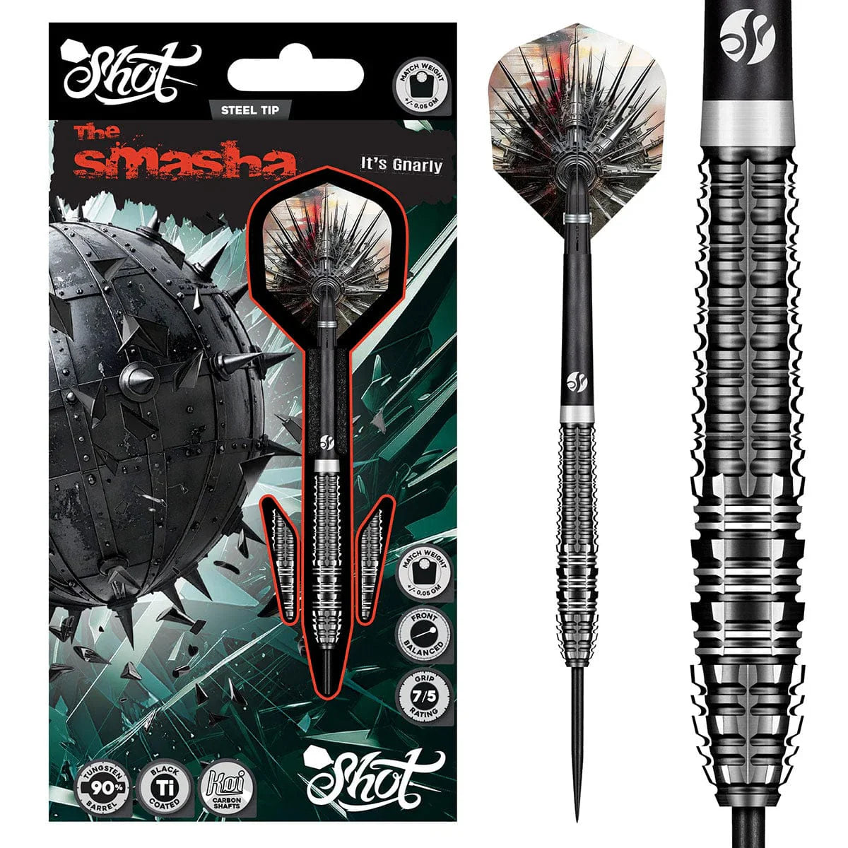 SHOT - Gnarly SMASHA Dart Set - 90% Tungsten - 23g