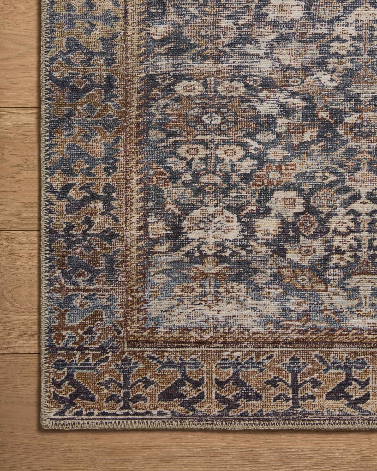 Amber Lewis x Loloi Georgie Denim / Spice Rug
