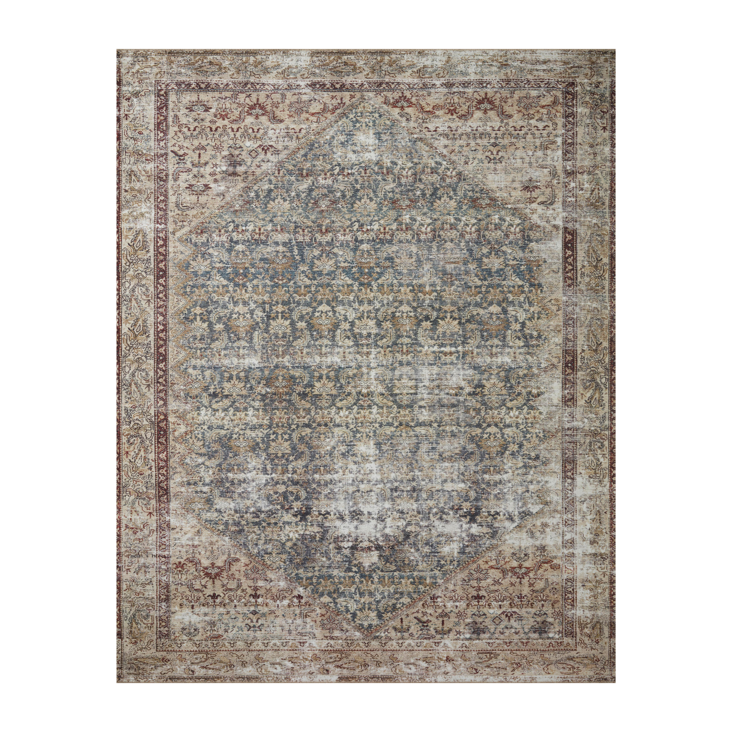 Amber Lewis x Loloi Georgie Teal / Antique Rug