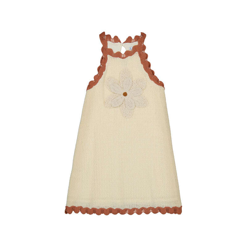 Flower Applique Dress - Select Size