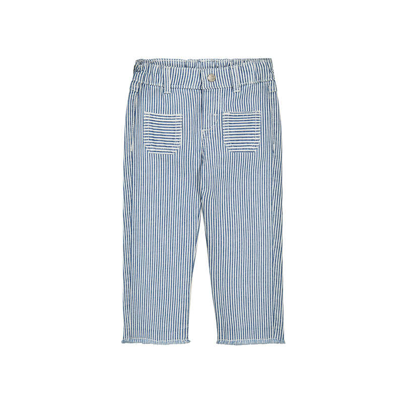 Blue & White Stripe Trousers - Select Size