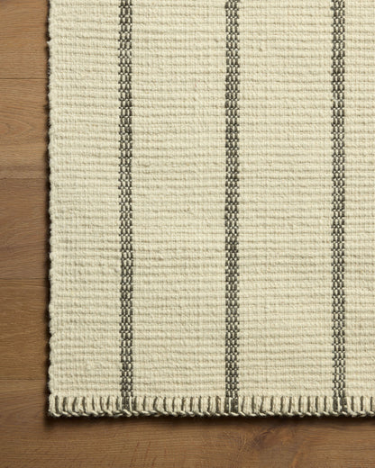 Amber Lewis x Loloi Harlan Ivory / Charcoal Rug