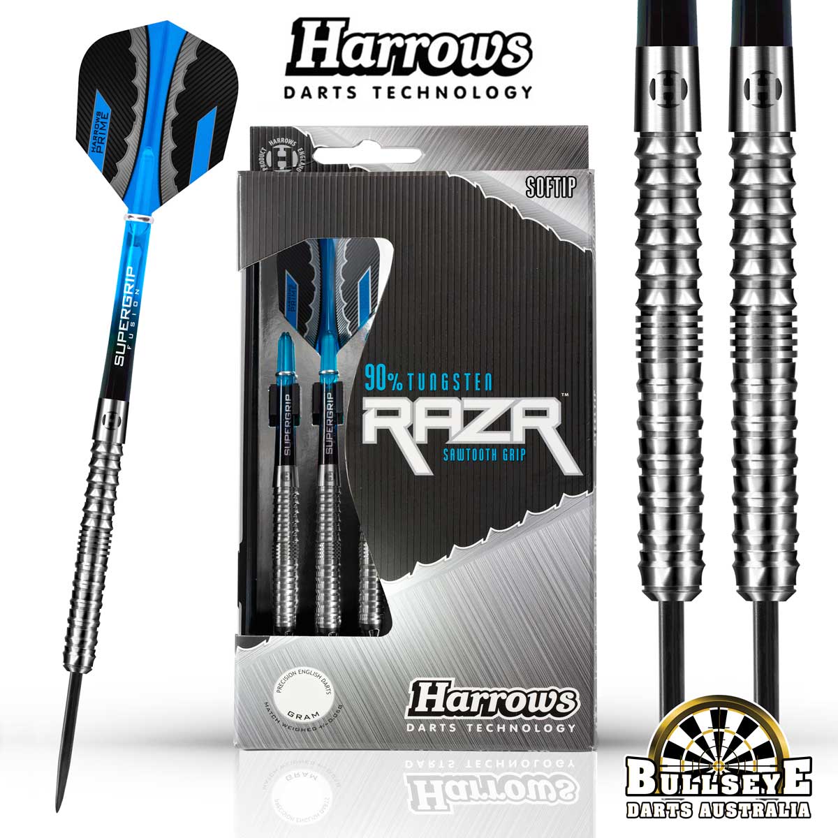 Harrows Darts | Razr Parallel 90% Tungsten Steeltip 30g