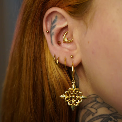 FLEUR-DE-LIS ELEGANCE EARRINGS