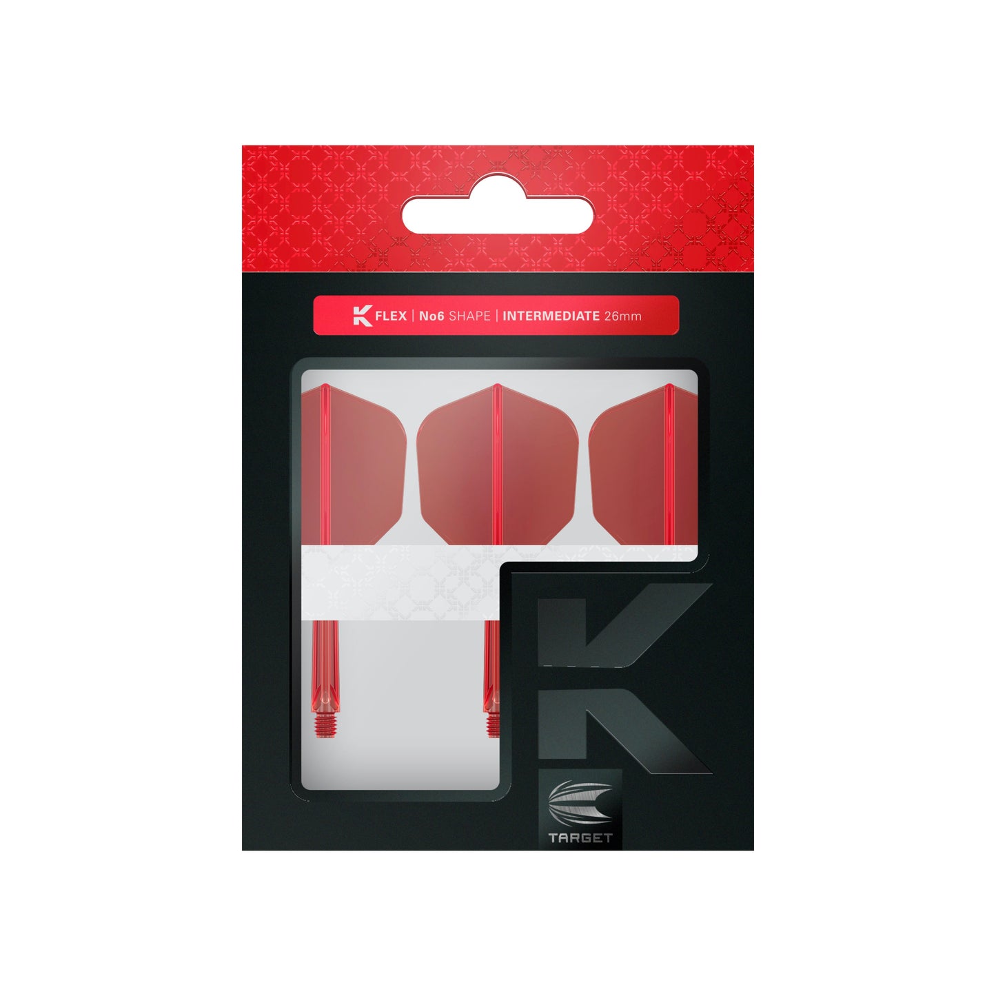 TARGET - K-FLEX All-In-One Moulded Flights NO6 Size - RED