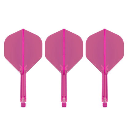 TARGET - K-FLEX All-In-One Moulded Flights NO2 Size - Neon Pink