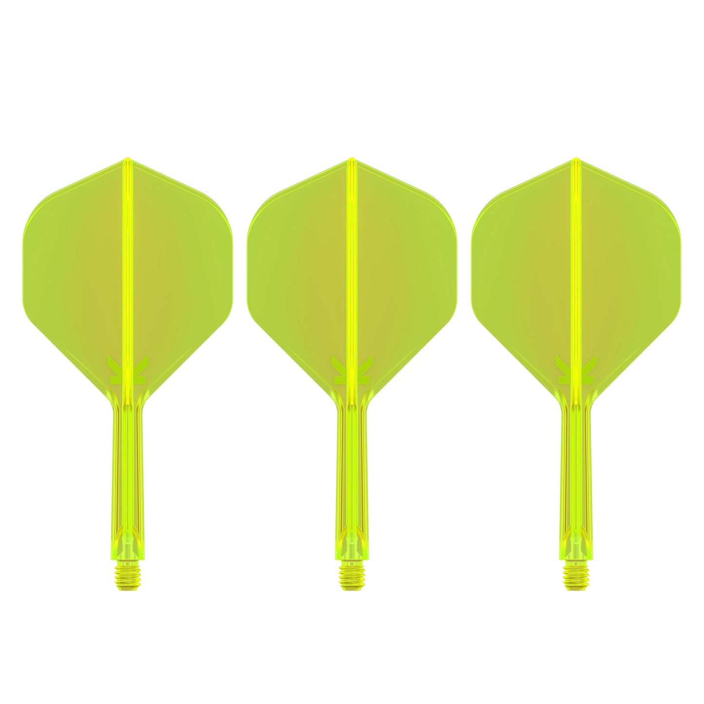 TARGET - K-FLEX All-In-One Moulded Flights NO2 Size - Neon Yellow
