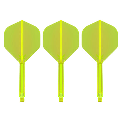 TARGET - K-FLEX All-In-One Moulded Flights NO2 Size - Neon Yellow