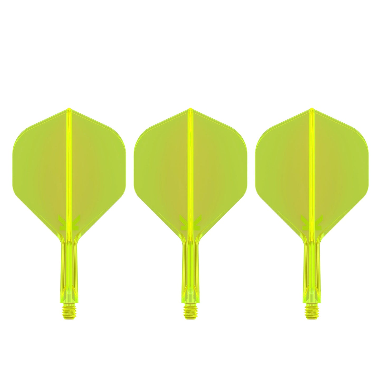 TARGET - K-FLEX All-In-One Moulded Flights NO2 Size - Neon Yellow