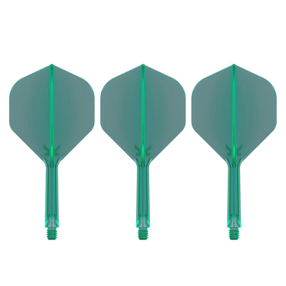 TARGET - K-FLEX All-In-One Moulded Flights NO2 Size - GREEN