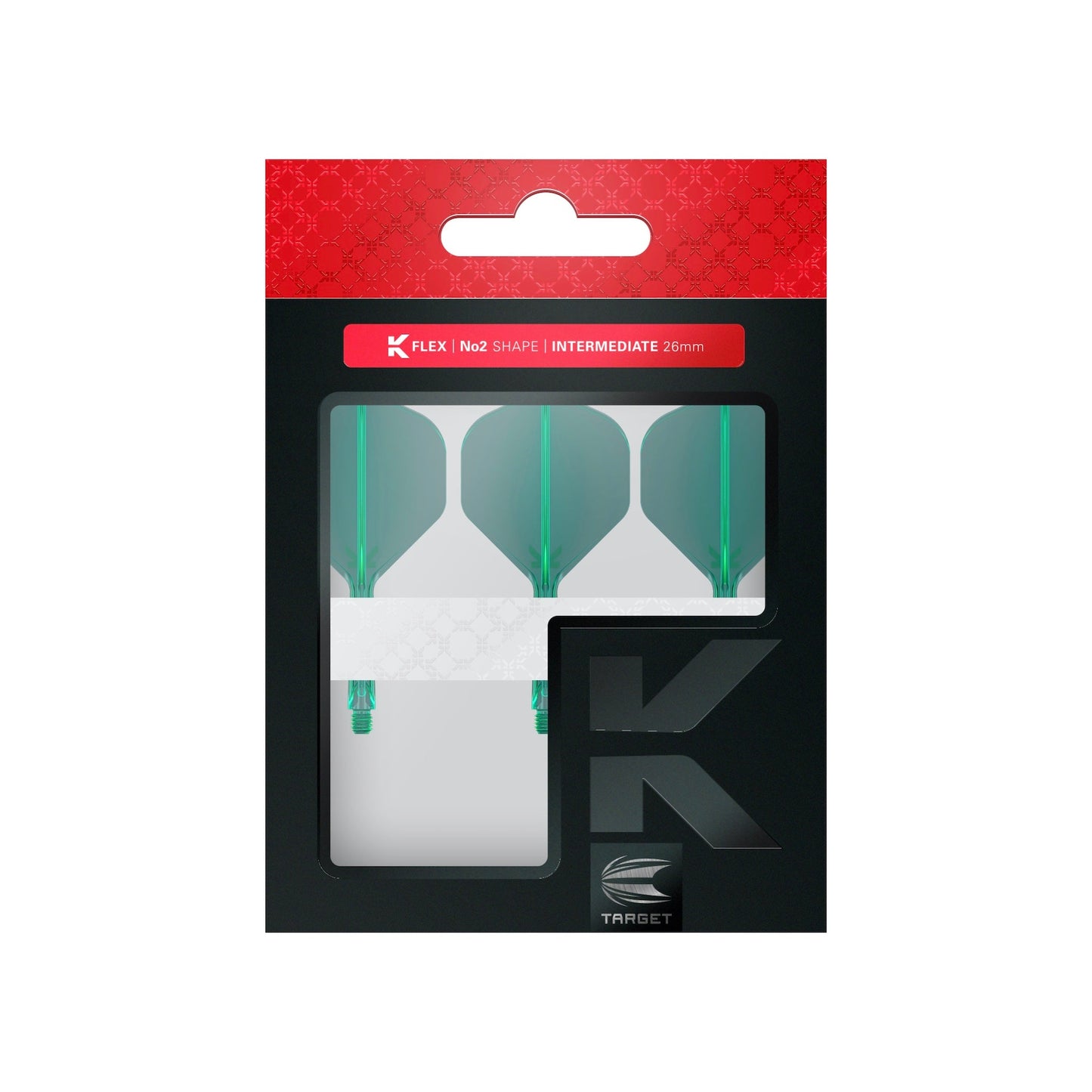 TARGET - K-FLEX All-In-One Moulded Flights NO2 Size - GREEN