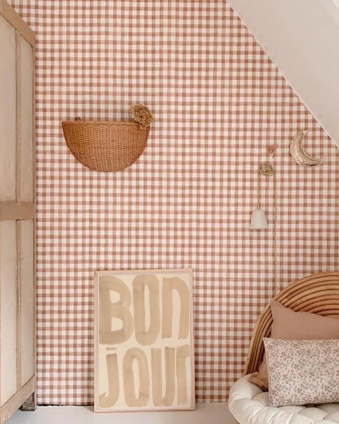 Bonjour' - Word Art Print