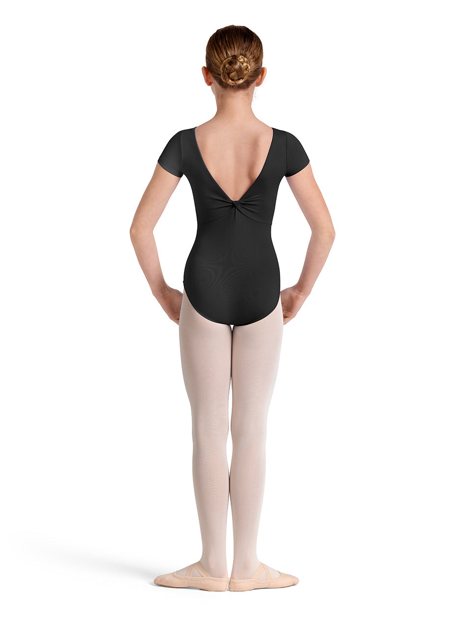 Girls Plain Twist Back Leotard - Select Color - Select Size