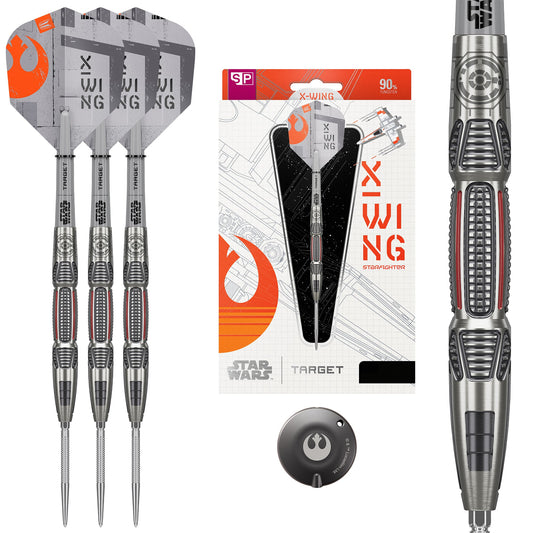 TARGET x STAR WARS - 24g - X WING - Steel Tip Swiss Point - 90% Tungsten Darts