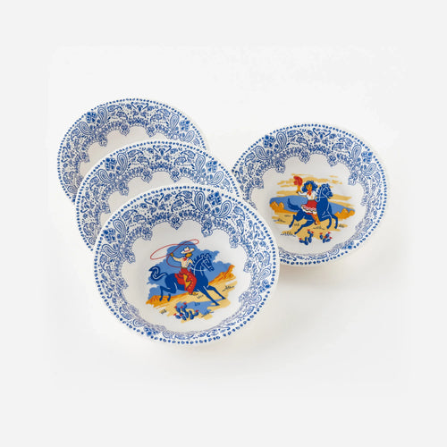 Cowboy and Cowgirl "Paper" Bowl