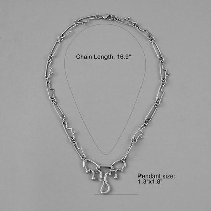FLUID PIN NECKLACE
