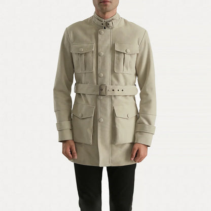 Dolf Off-White Suede Jacket