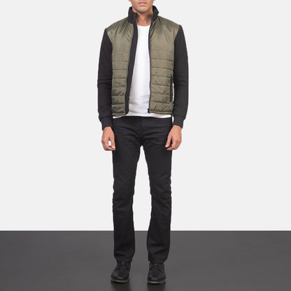 Nashville Quilted Green Windbreaker Jacket