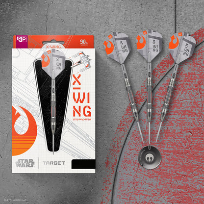 TARGET x STAR WARS - 24g - X WING - Steel Tip Swiss Point - 90% Tungsten Darts