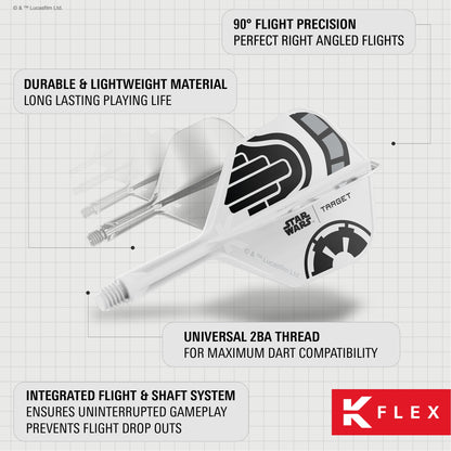 TARGET x STAR WARS - K-FLEX NO2 Shape - Storm Trooper - All-In-One Moulded Flights