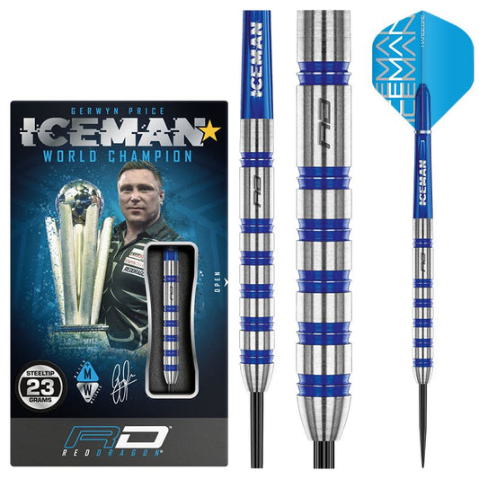 RED DRAGON - Gerwyn Price Iceman Challenger Darts - 85% Tungsten - 23g