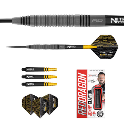 RED DRAGON - Johnny Clayton Oxide Edition Darts - 90% Tungsten - 23g