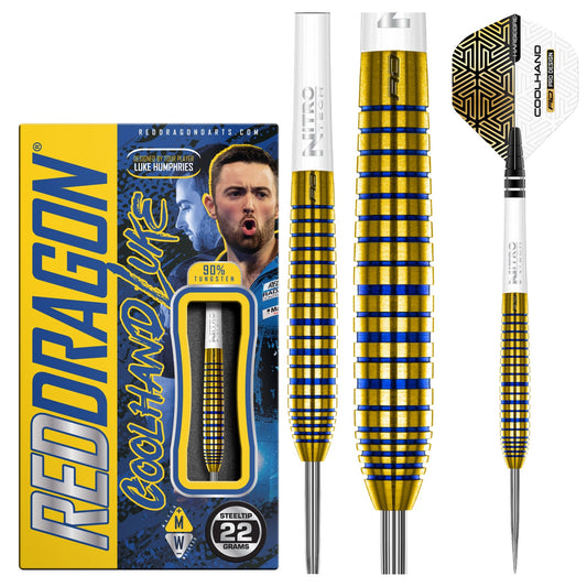 RED DRAGON - Luke Humphries TX3 Gold SE Darts - 90% Tungsten - 22g