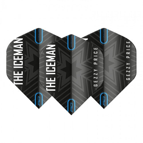 Red Dragon Gerwyn Price Iceman Flights - Snowflake Black