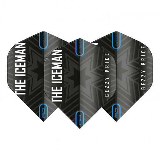 Red Dragon Gerwyn Price Iceman Flights - Snowflake Black