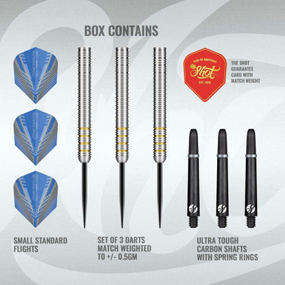 SHOT - 24g - Ritchie Edhouse - 90% Tungsten - Steel Tip Darts