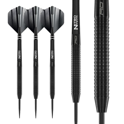 RED DRAGON - Razor Edge Black Darts - 85% Tungsten - 22g