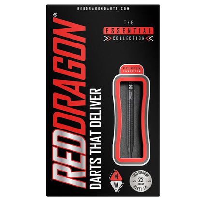 RED DRAGON - Razor Edge Black Darts - 85% Tungsten - 22g