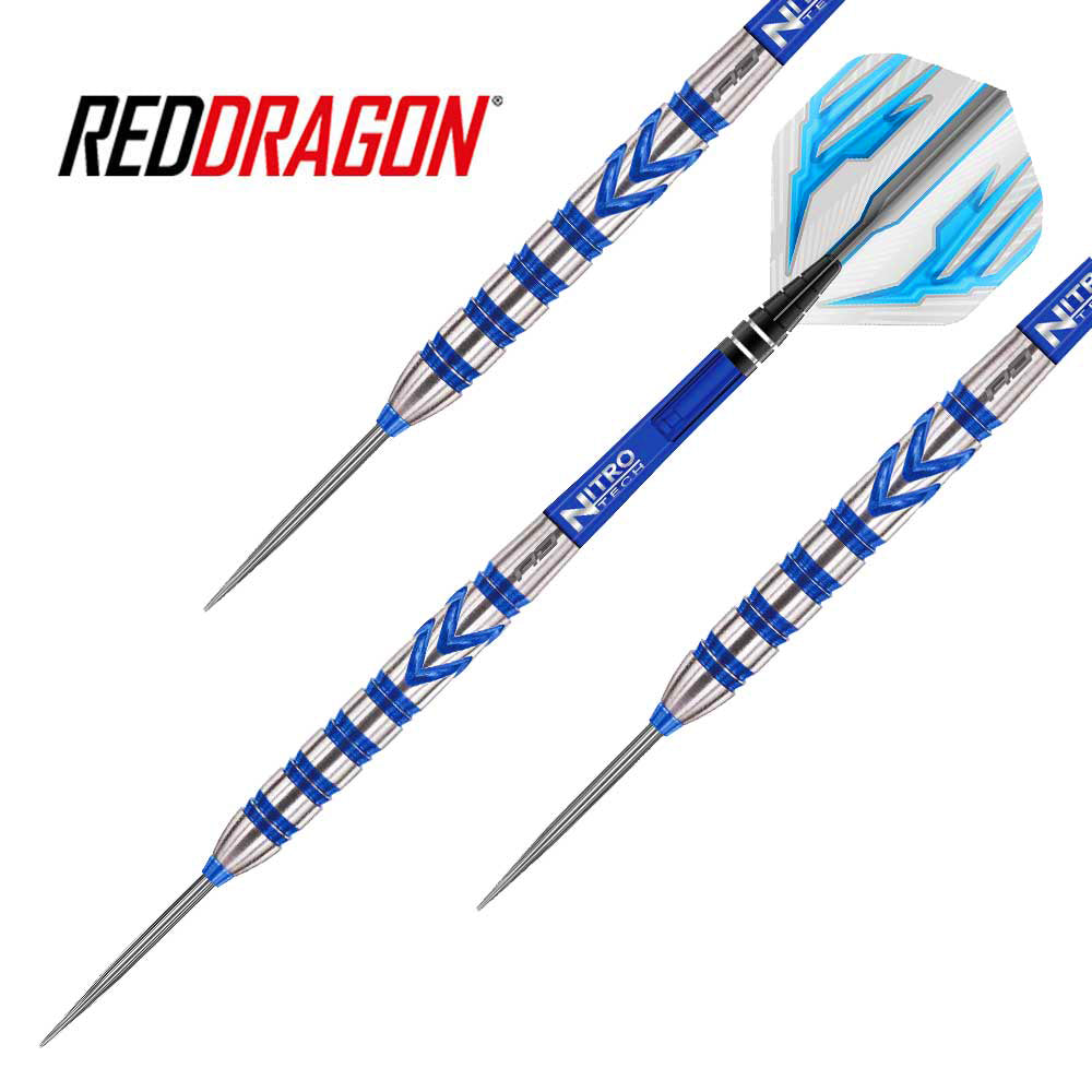 RED DRAGON - Gerwyn Price Darts - Blue Razor Grip - 26g
