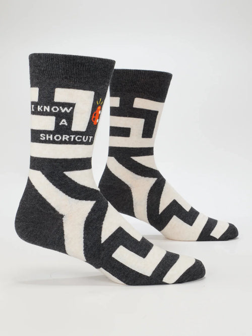 I Know A Shortcut - Men's Crew Socks