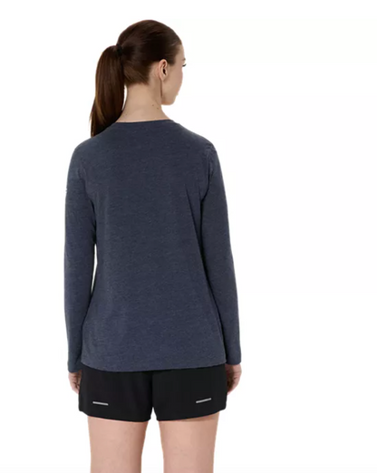ASICS Women's PR Long Sleeve Triblend Tee Peacoat Heather (2012D305)
