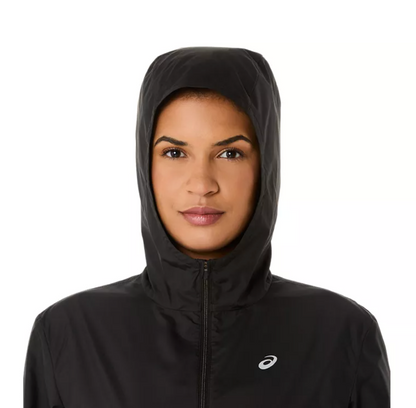 2027 ASICS Los Angeles Marathon-ASICS Women's Silver Jacket Black (2012D148) (LA27-08)